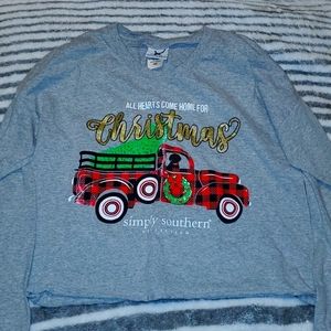 Simply Southern Christmas Long Sleeve Crop Tee